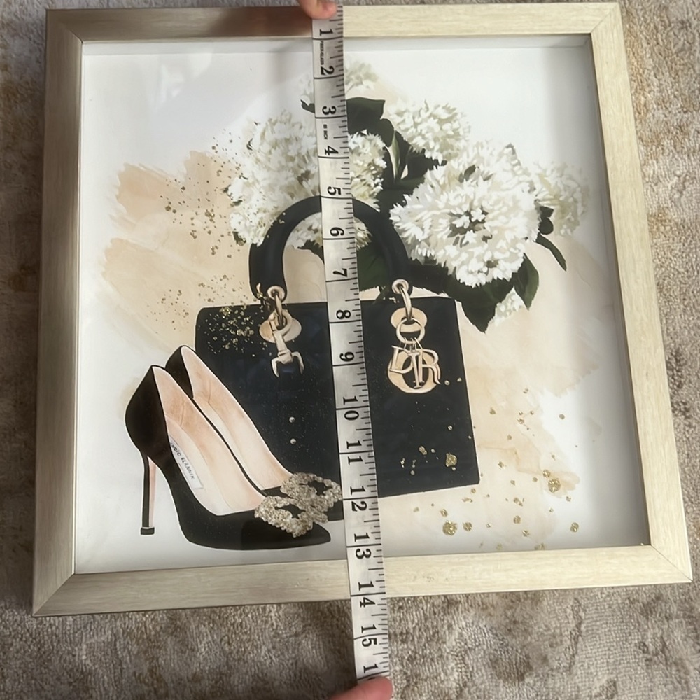 Oliver Gal Dior Manolo Blahnik Framed Fashion Glam Artwork - Picture 2 of 7
